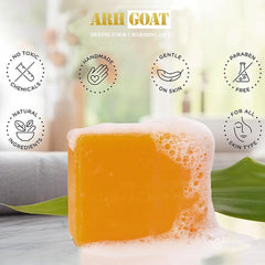 ARHGOAT Skin Lightening Kojic Acid Soap - Natrual Formula