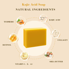 ARHGOAT Skin Lightening Kojic Acid Soap - Natural Ingredients